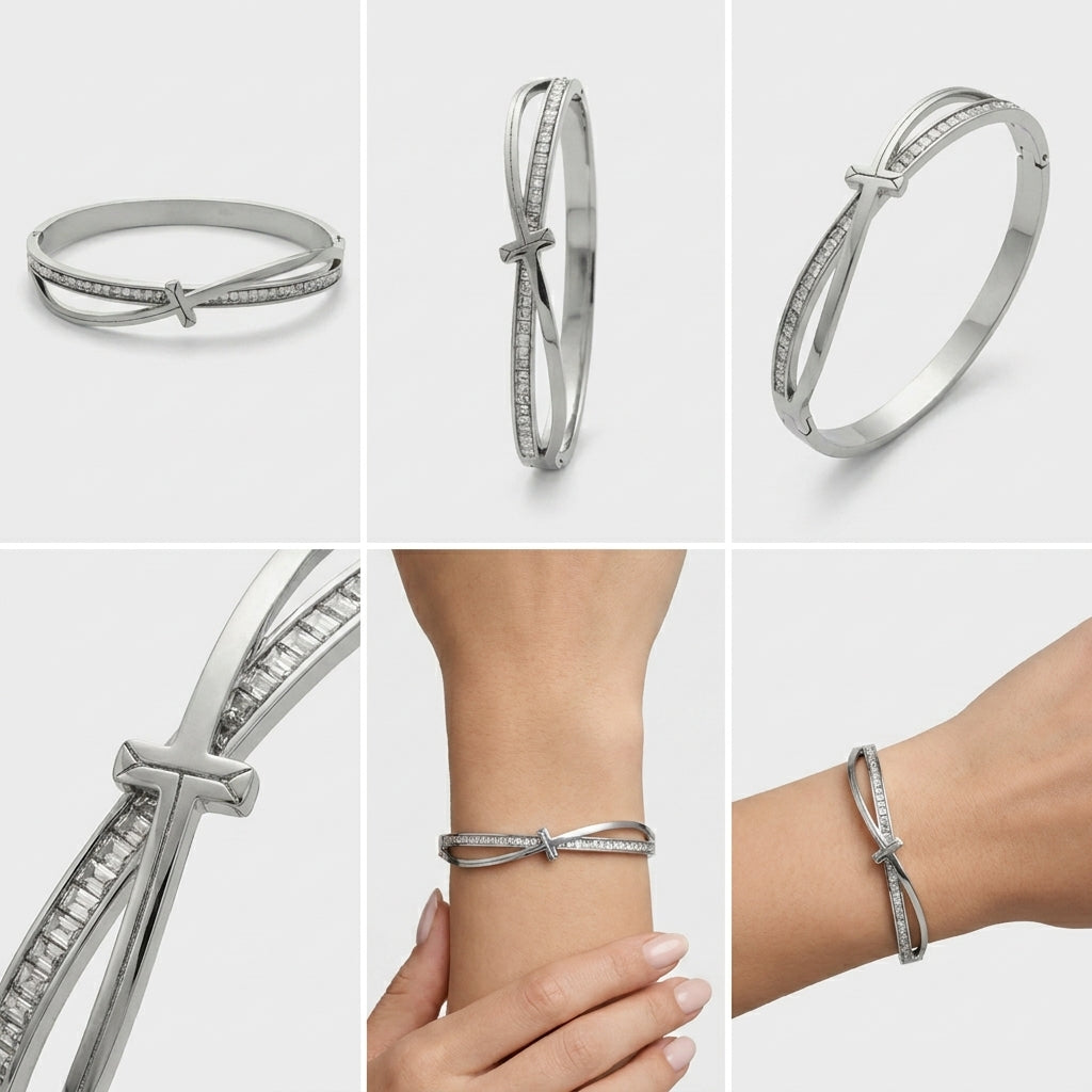 Elegant Silver Slim Bracelet