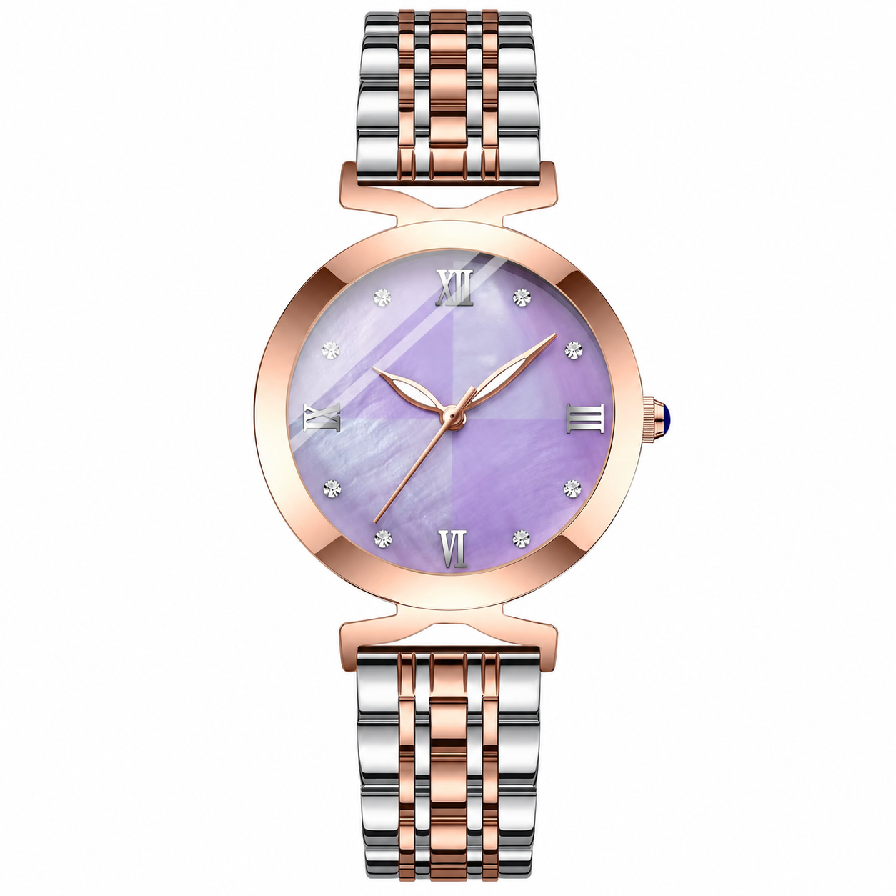 Luxury Two-Tone Mother-of-Pearl Watch