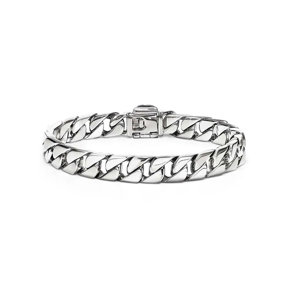 Luxury Silver Cuban Link Bracelet