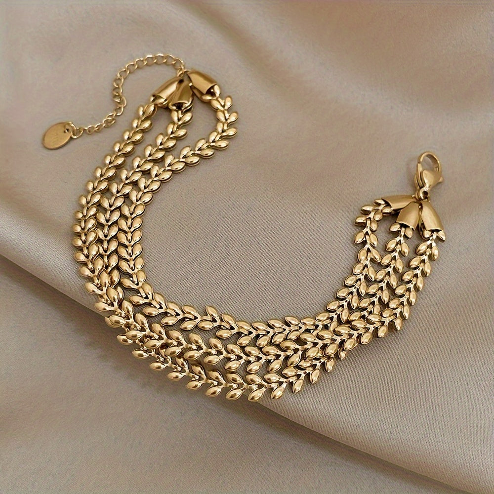 Luxury Gold Sculptural Cuff Bracelet