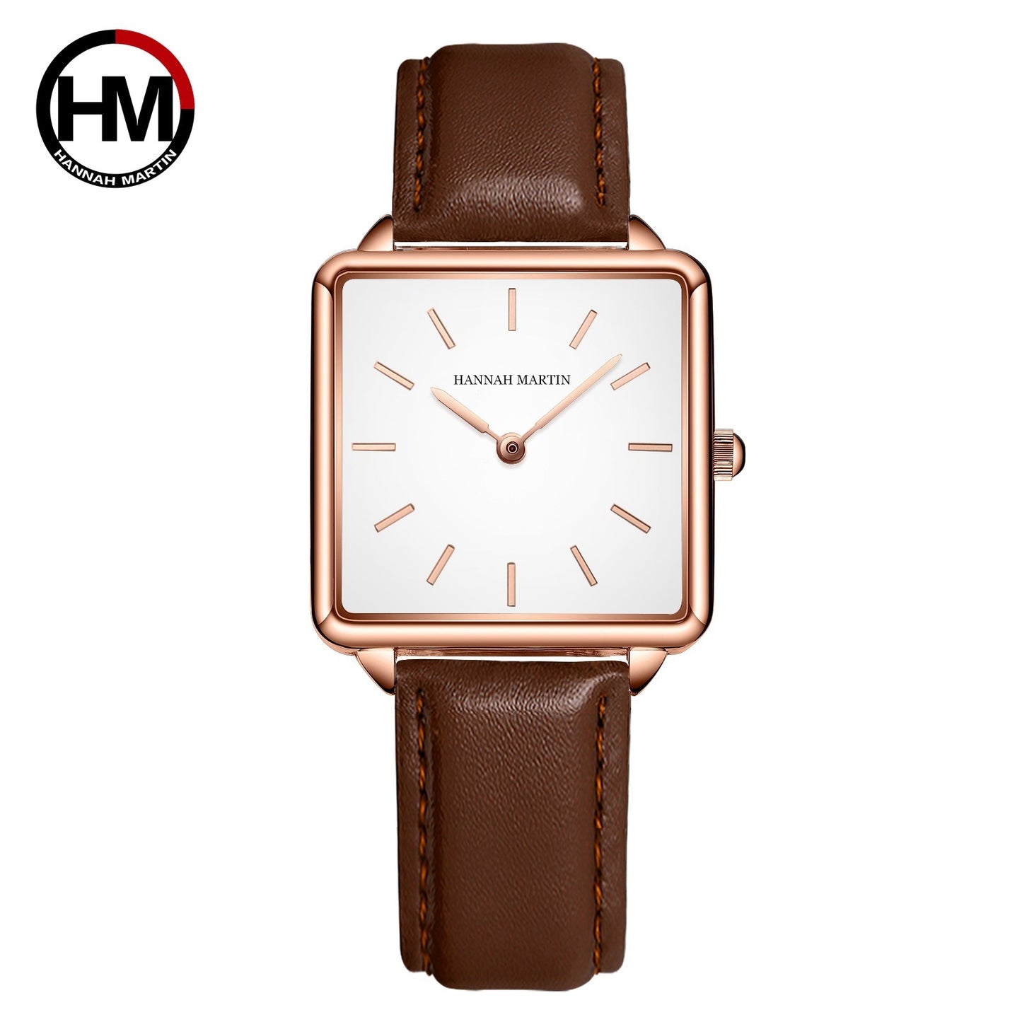 Luxury Rose Gold Square Mesh Watch
