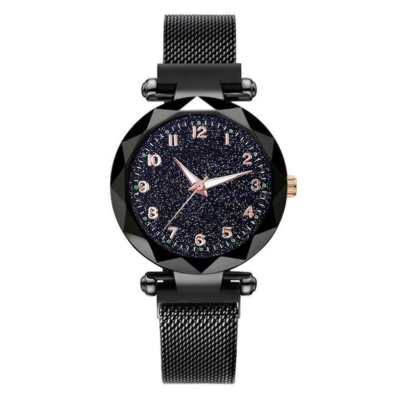 Luxury Black Starry Mesh Watch
