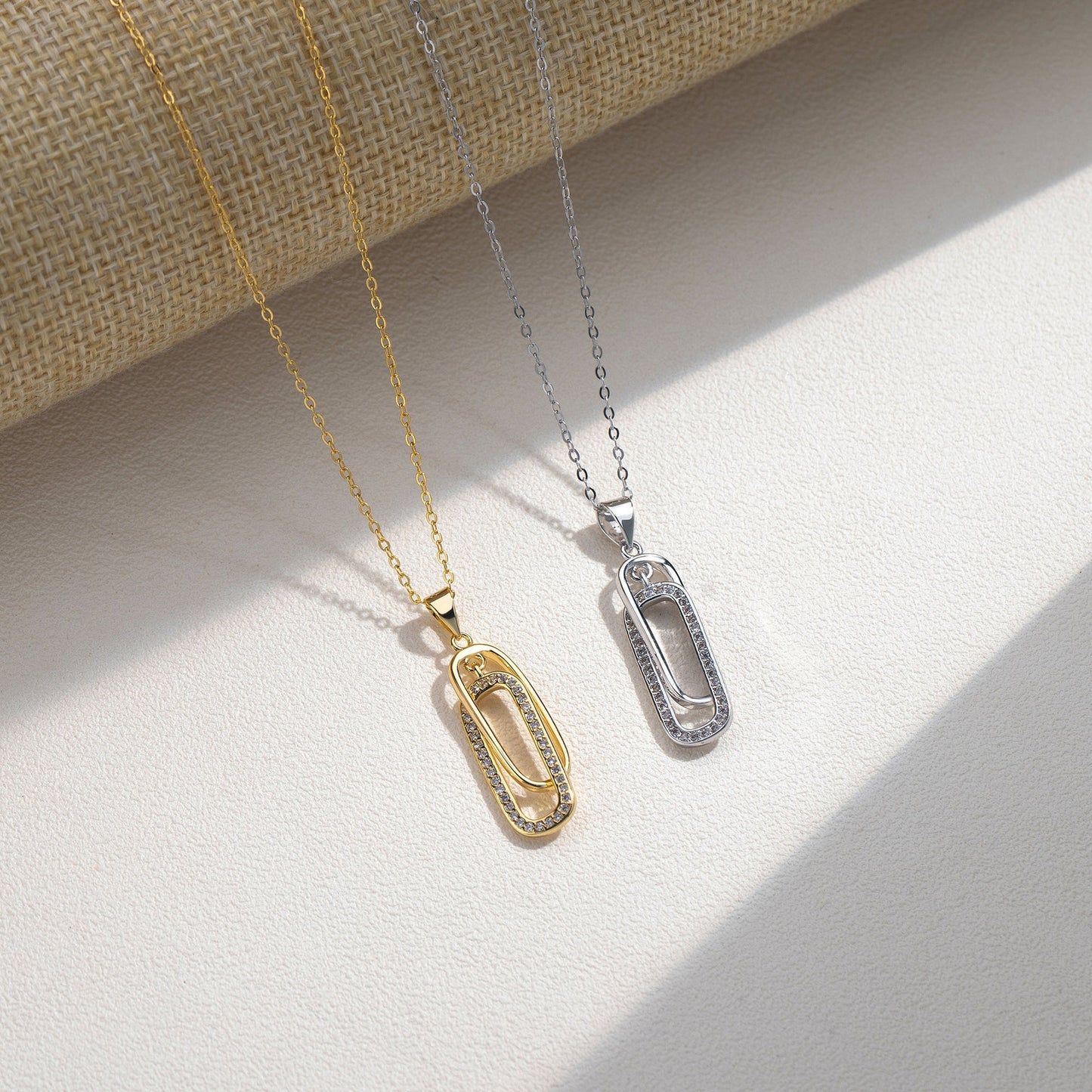 Luxury S925 Double Link Pendant Necklace