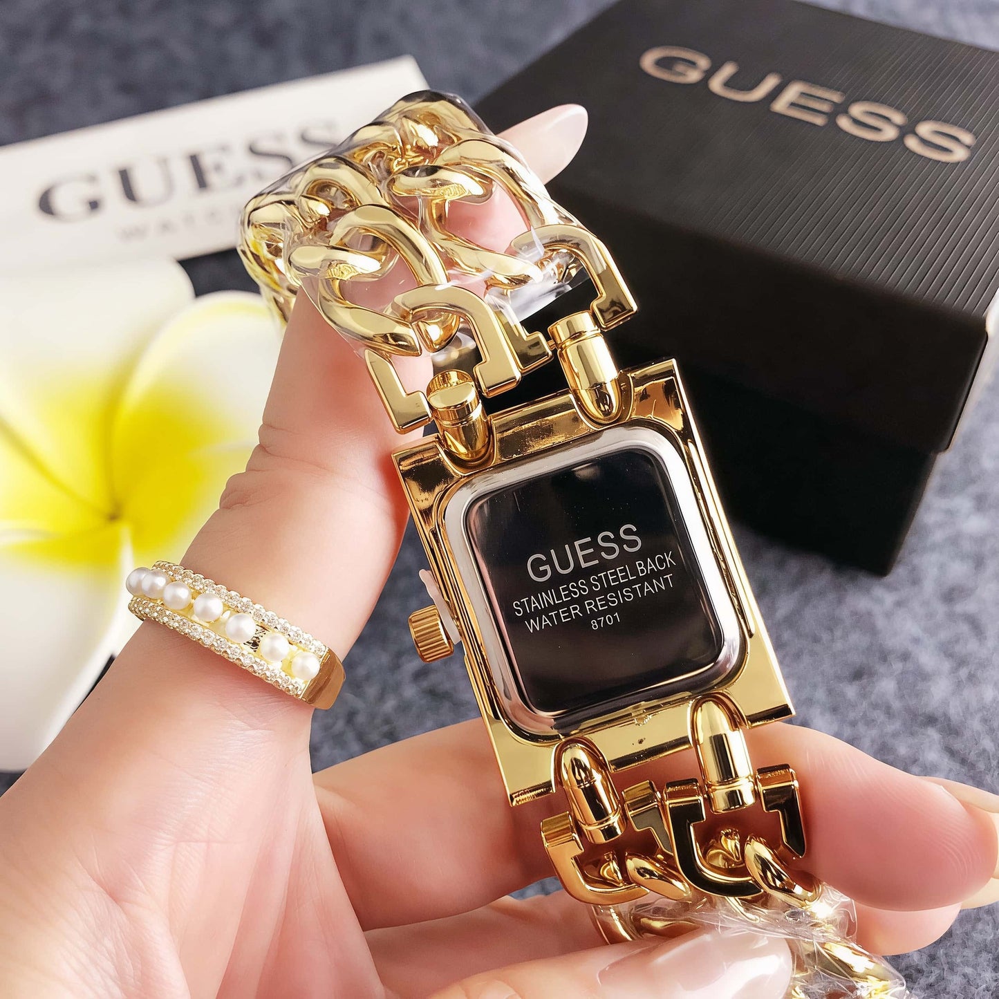 Luxury Gold Link Bracelet Watch
