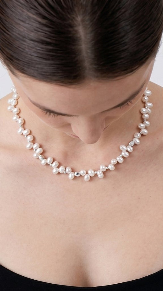 Elegant Baroque Pearl Necklace
