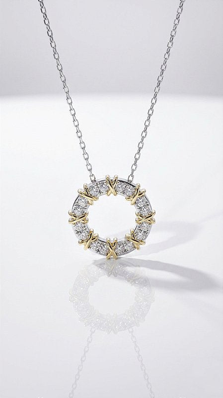 Elegant Two-Tone Necklace