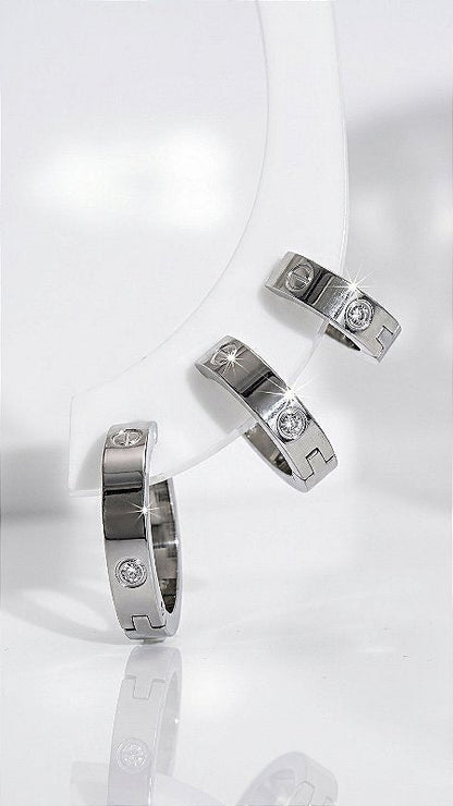 CT Trio Gold Hoop Earrings