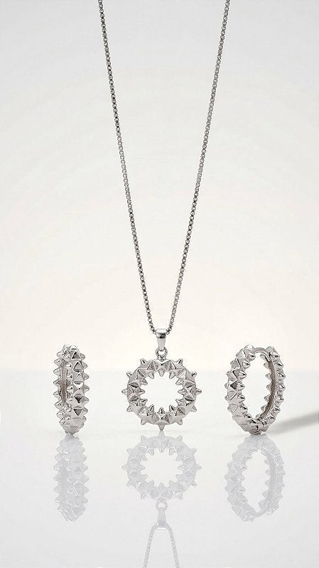Conjunto Pulseira e Anel CT Clash Prata