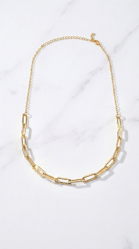 Colar Pérolas Barroca Diabo Veste Prada Composê Coração Dourado