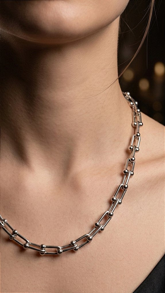 Silver Link Necklace