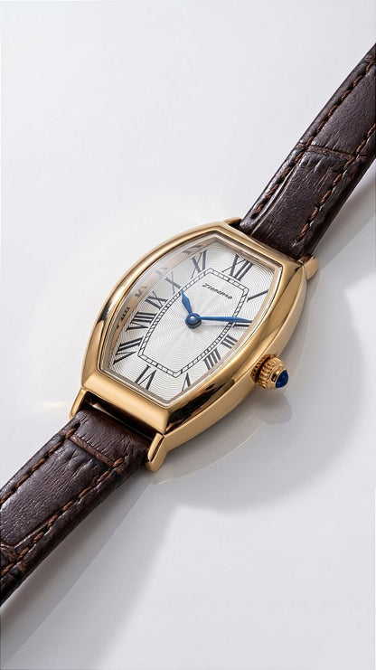 Classic Gold Leather Watch