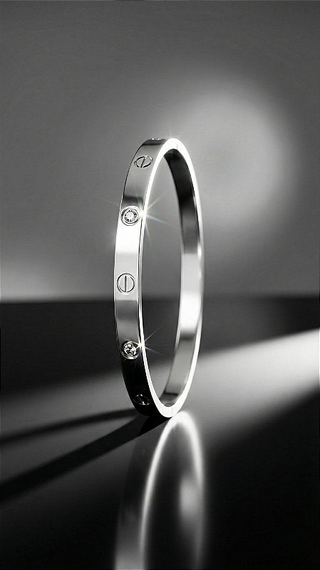 Two-Tone X Zirconia Bracelet
