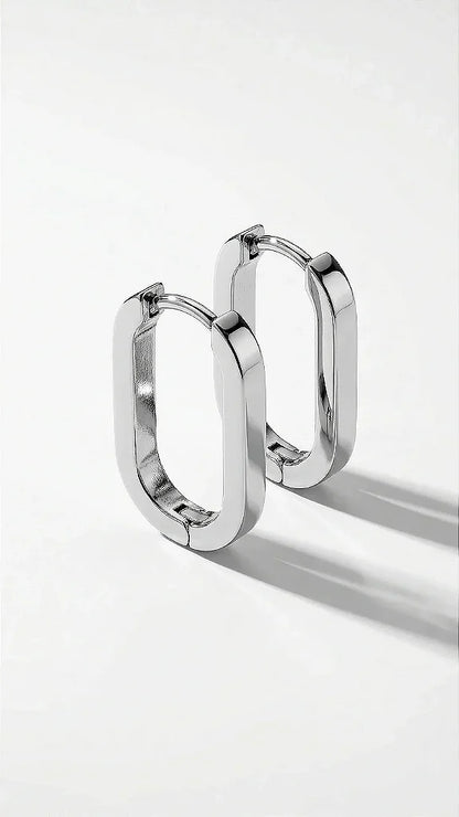 Brinco Argola Click CT Prata Aço