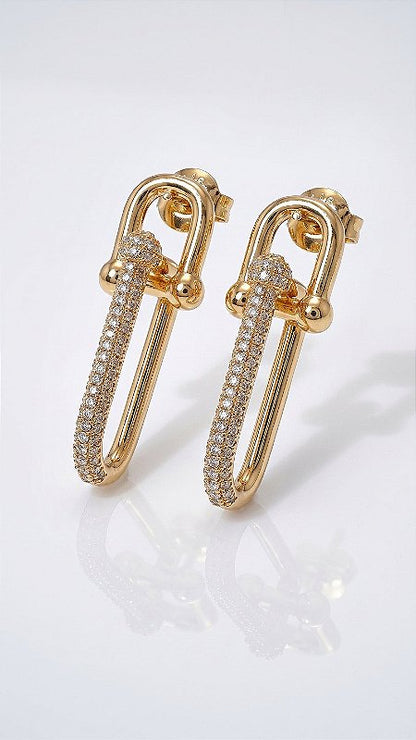 Colar Alongado Pérolas Dourado