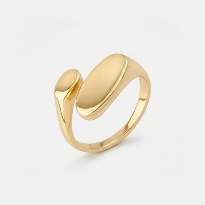 Elegant Gold Duo Ring