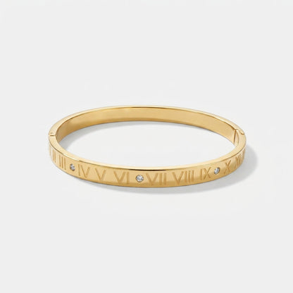 Gold Roman Numeral Bracelet