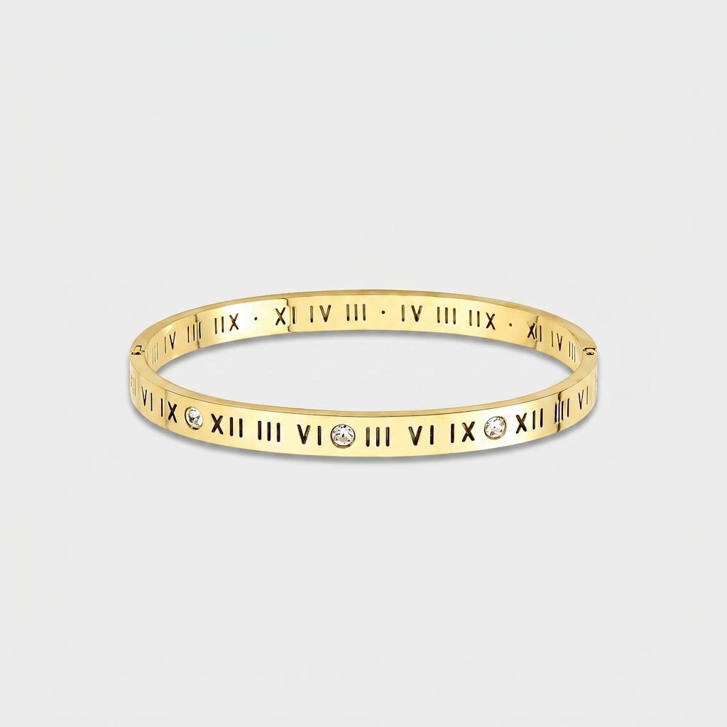 Elegant Gold Roman Bracelet