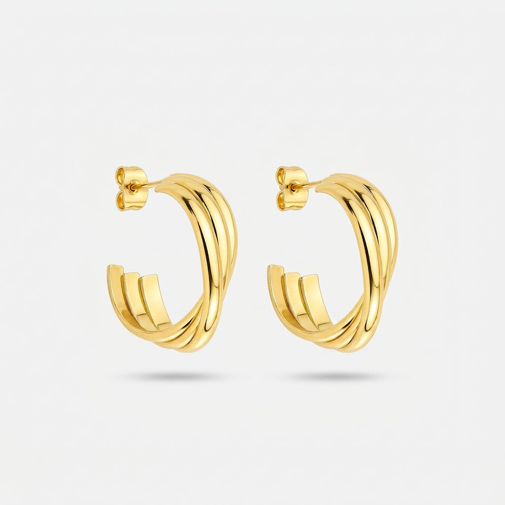 Elegant Gold Hoop Earrings