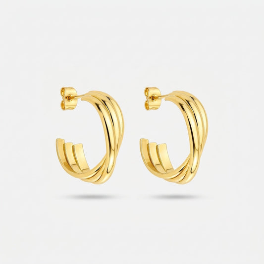 Elegant Gold Hoop Earrings