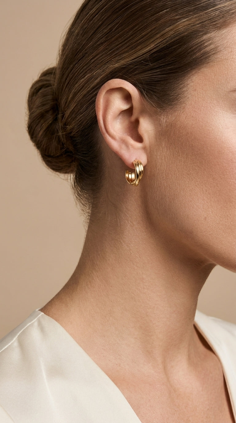 Elegant Gold Hoop Earrings