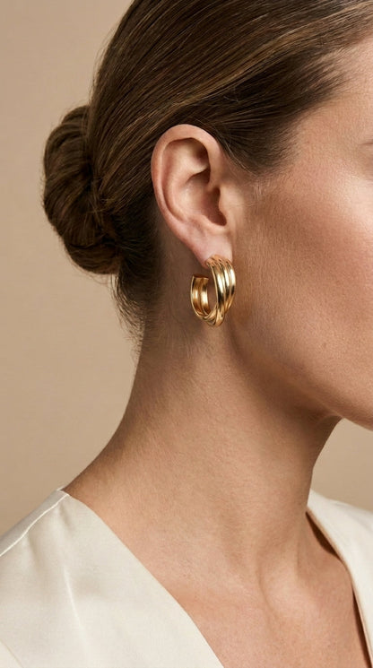 Elegant Gold Hoop Earrings