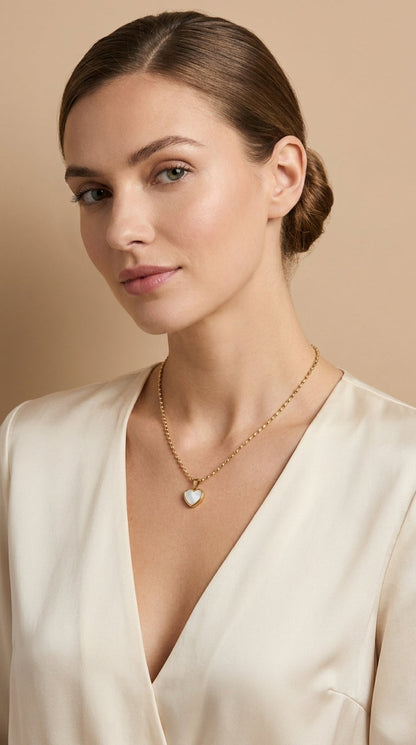 Elegant Gold Heart Necklace