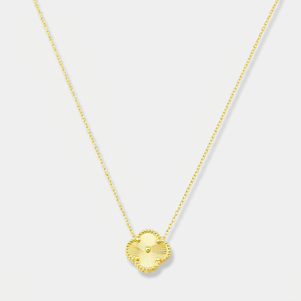 Elegant Gold Clover Necklace