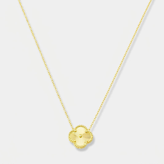 Elegant Gold Clover Necklace