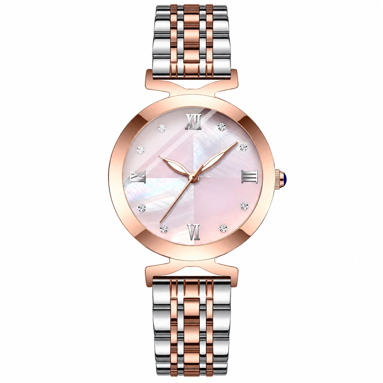 Luxury Two-Tone Mother-of-Pearl Watch