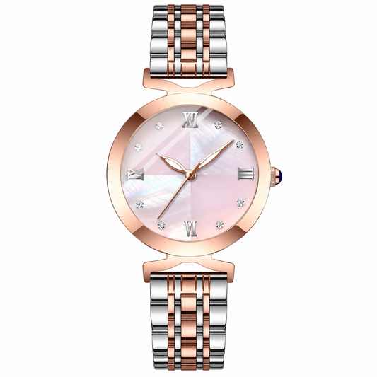 Luxury Two-Tone Mother-of-Pearl Watch