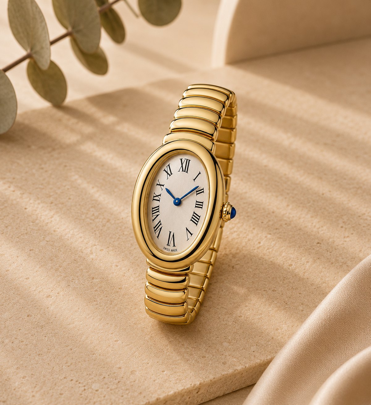 Elegant Gold Roman Bracelet Watch
