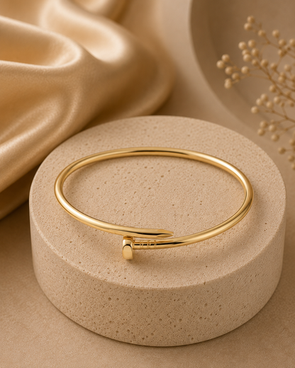 Luxury Gold Nail Cuff Bracelet