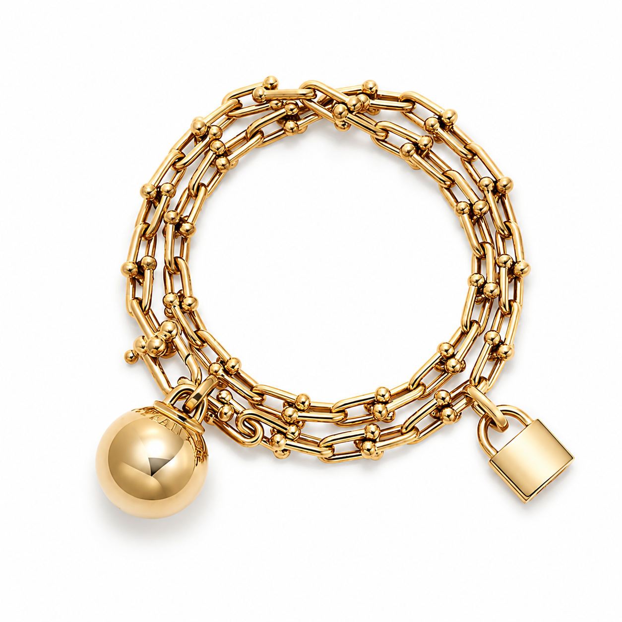 Luxury Silver Pearl Layered Bracelet