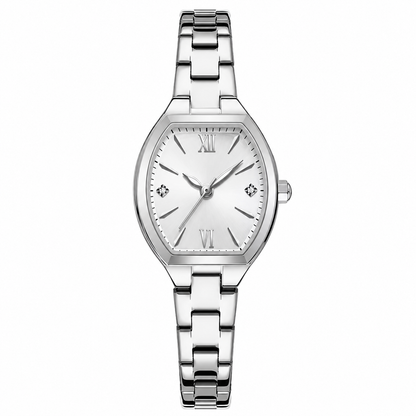 Luxury Silver Geometric Watch