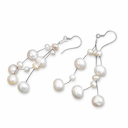Luxury S925 Freshwater Pearl Drop Earrings