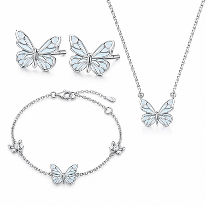 Luxury S925 Luminous Butterfly Jewelry Set