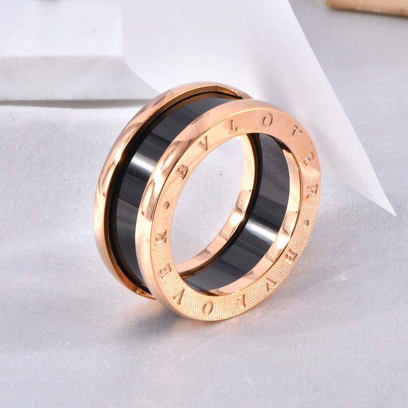 Luxury Gold Roman Numeral Ring