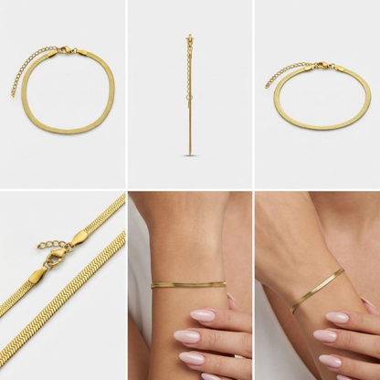 Elegant Gold Snake Bracelet