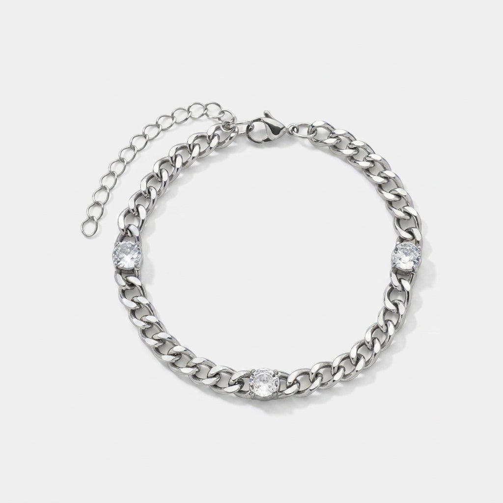 Elegant Silver Chain Bracelet
