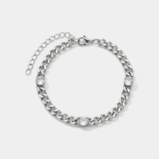 Elegant Silver Chain Bracelet
