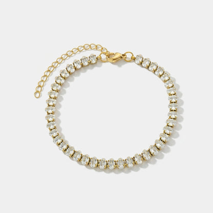 Luxury Two-Tone Zirconia Bracelet