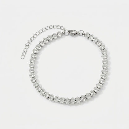 Luxury Two-Tone Zirconia Bracelet