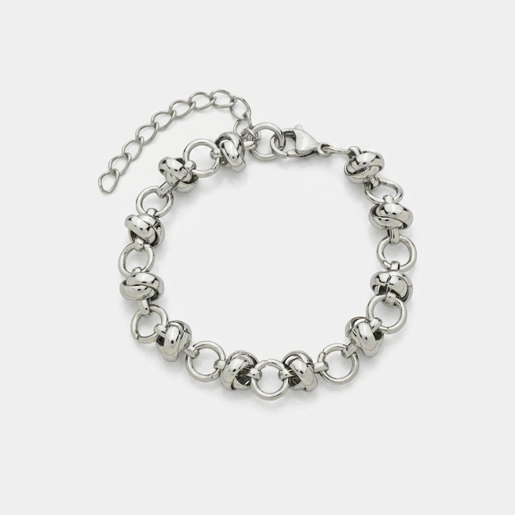 Elegant Silver Bead Bracelet