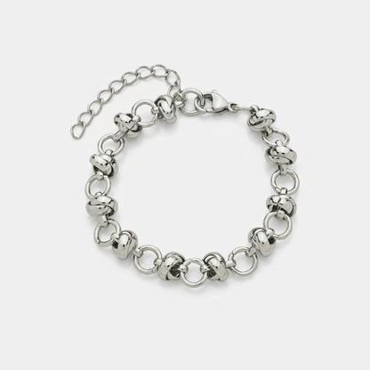Elegant Silver Bead Bracelet