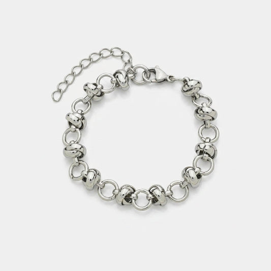 Elegant Silver Bead Bracelet