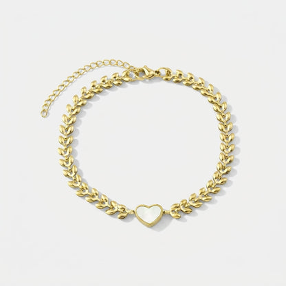 Elegant Gold Heart Bracelet