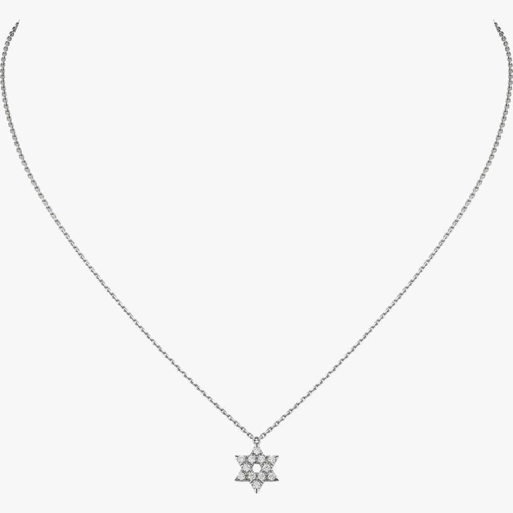 Elegant Silver Star Necklace