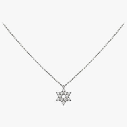 Elegant Silver Star Necklace
