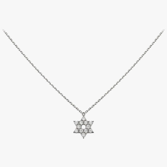 Elegant Silver Star Necklace