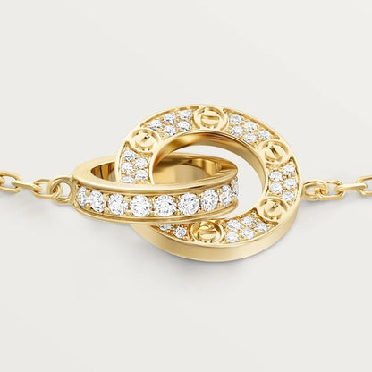 Elegant Gold, Rose Gold  Silver Zirconia Ring Bracelet